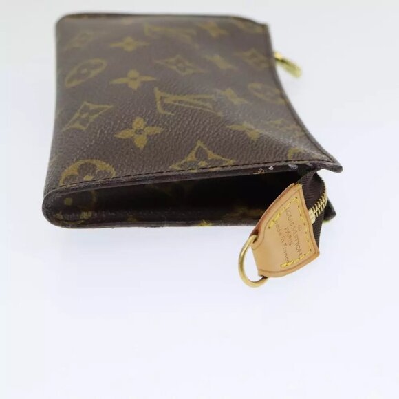 authenticity guaranteed LOUIS VUITTON Monogram Bucket PM Pouch - Picture 6 of 16